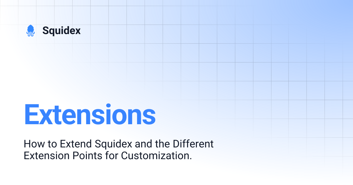 Extensions | Squidex